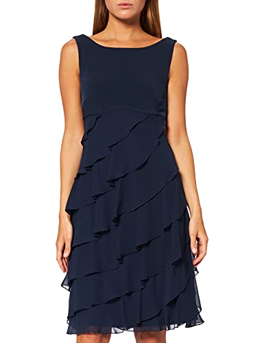 Swing Damen Olivia Kleid, Blau (Marine 300), 36 (36) von Swing