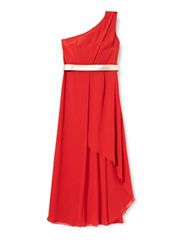 Swing Damen One-Shoulder Kleid, Rot (knallrot 634), 44 von Swing