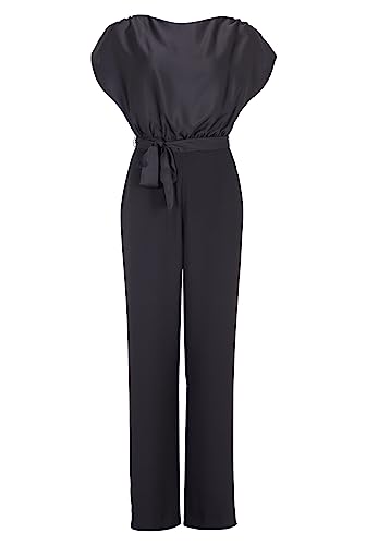 Swing Jumpsuit aus Material-Mix, Größe:46, Farbe:Black von Swing