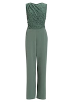 Swing Jumpsuit aus Material-Mix mit Drapi - grün - 48 von Swing