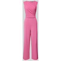 Swing Jumpsuit in unifarbenem Design mit Eingrifftaschen in Pink, Größe 38 von Swing