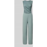 Swing Jumpsuit mit Ausbrenner-Effekt in Lind, Größe 48 von Swing
