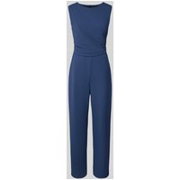 Swing Jumpsuit mit Rundhalsausschnitt und Raffungen in Blau, Größe 42 Swing Jumpsuit mit Rundhalsausschnitt und Raffungen in Blau, Größe 42 von Swing