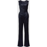 Swing Jumpsuit mit seitlicher Raffung in Marine, Größe 34 von Swing