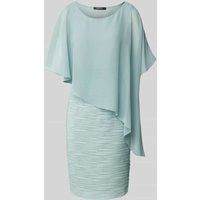 Swing Knielanges Cocktailkleid im Double-Layer-Look in Hellgruen, Größe 40 von Swing