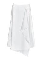 Swing Midirock aus Satinchiffon - weiß - 46 von Swing