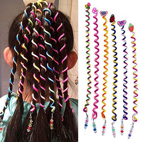 Mädchen Haar Styling Twister Clip Flechter Werkzeug DIY Zubehör mit Cartoon Kopf 6 Teile/satz (Typ 2) von SwirlColor