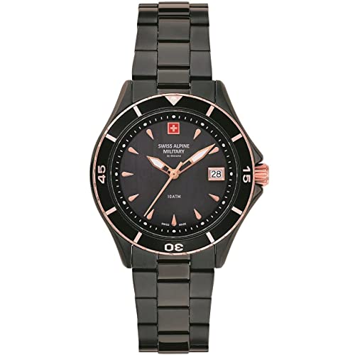Swiss Alpine Military Damen Uhr Analog Quarz 7740.1187SAM Edelstahl von swiss alpine military