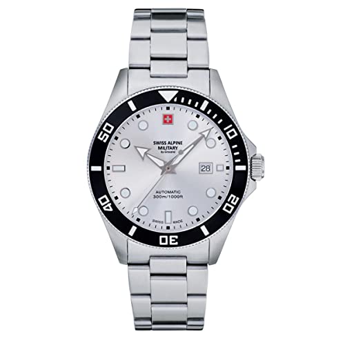 Swiss Alpine Military by Grovana Herren Uhr Analog Automatik 7095.2132SAM Edelstahl von swiss alpine military