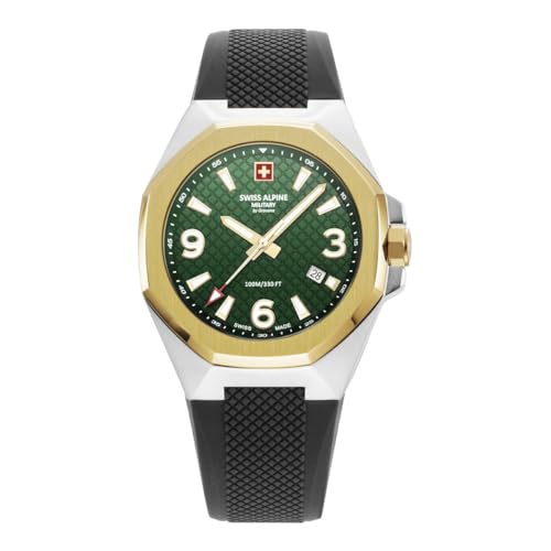 Swiss Alpine Military by Grovana Herren Analog Schweizer Quarzwerk Uhr mit Silikon Armband 7005.1844SAM Swiss Alpine Military by Grovana Herren Analog Schweizer Quarzwerk Uhr mit Silikon Armband 7005.1844SAM von swiss alpine military