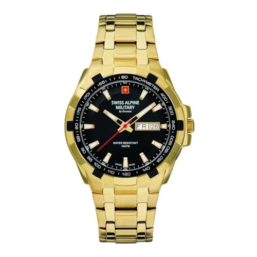 Swiss Alpine Military by Grovana Herren Uhr Analog Quarz 7043.1117SAM Edelstahl von swiss alpine military