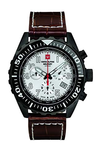 Swiss Alpine Military Herren Uhr Chrono 7076.9572SAM Leder von Swiss Alpine Military by Grovana