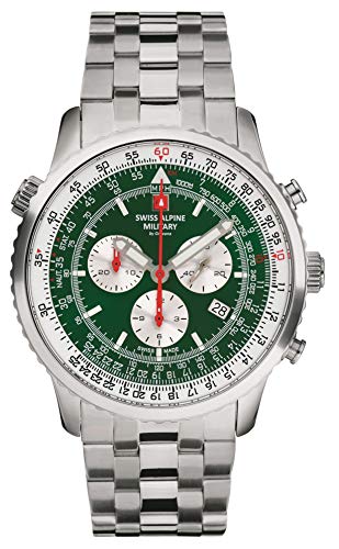 Swiss Alpine Military Herren Uhr Chronograph Analog Quarz 7078.9134SAM Edelstahl von Swiss Alpine Military by Grovana