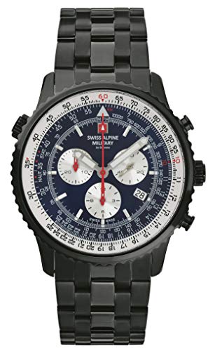 Swiss Alpine Military Herren Uhr Chronograph Analog Quarz 7078.9175SAM Edelstahl von Swiss Alpine Military by Grovana