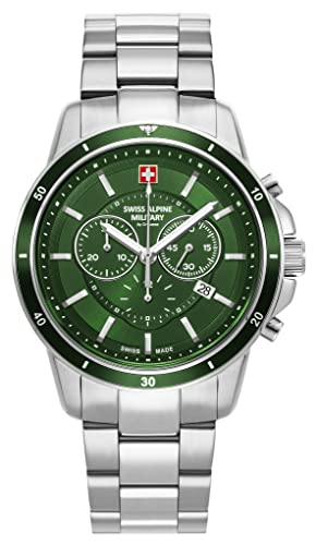 Swiss Alpine Military by Grovana Herren Analog Schweizer Quarzwerk Uhr mit Edelstahl Armband 7089.9134SAM von Swiss Alpine Military by Grovana