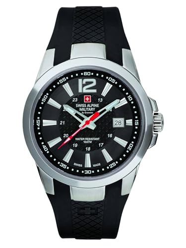 Swiss Alpine Military by Grovana Herrenuhr schwarz 70581837 10ATM Swiss Made von Swiss Alpine Military by Grovana