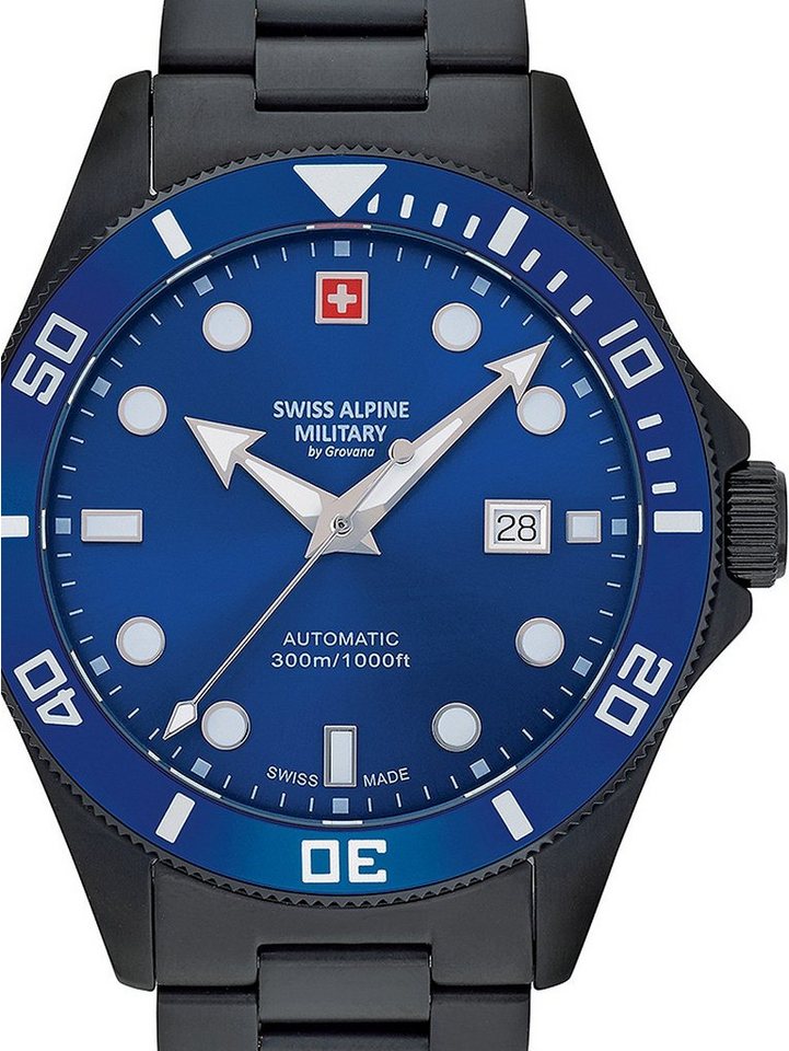 Swiss Alpine Military Automatikuhr Swiss Alpine Military 7095.2175 Diver Automatik Herrenuhr 44mm 30ATM Swiss Alpine Military 7095.2175 Diver Automatik Herrenuhr 44mm 30ATM von Swiss Alpine Military