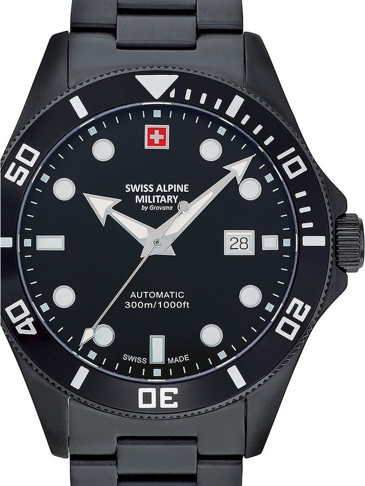 Swiss Alpine Military Automatikuhr Swiss Alpine Military 7095.2177 Diver Automatik Herrenuhr 44mm 30ATM Swiss Alpine Military 7095.2177 Diver Automatik Herrenuhr 44mm 30ATM von Swiss Alpine Military