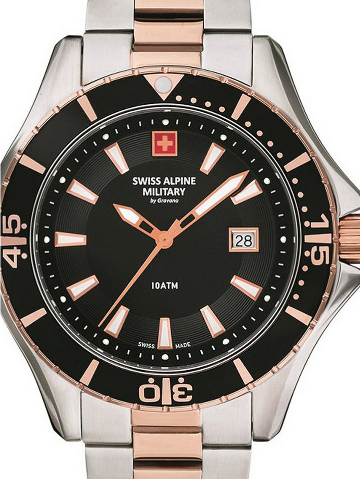 Swiss Alpine Military Quarzuhr Swiss Alpine Military 7040.1157 Herren 44mm 10ATM von Swiss Alpine Military