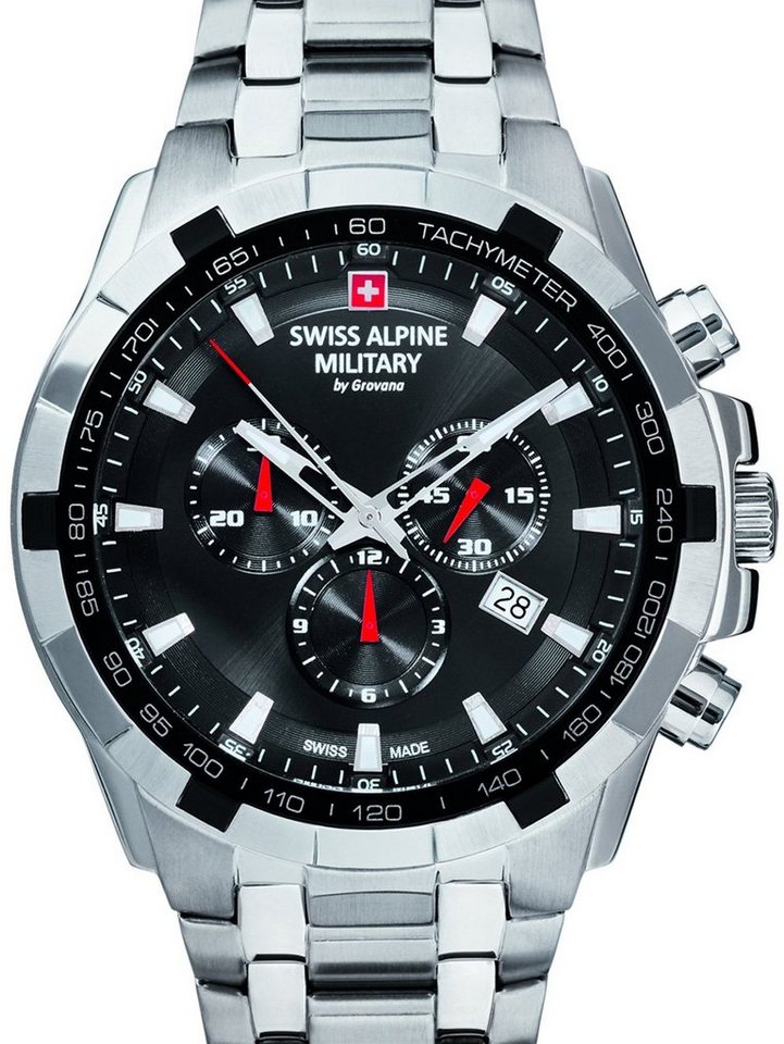 Swiss Alpine Military Quarzuhr Swiss Alpine Military 7043.9137 Chronograph Herrenuhr 46mm 10ATM Swiss Alpine Military 7043.9137 Chronograph Herrenuhr 46mm 10ATM von Swiss Alpine Military