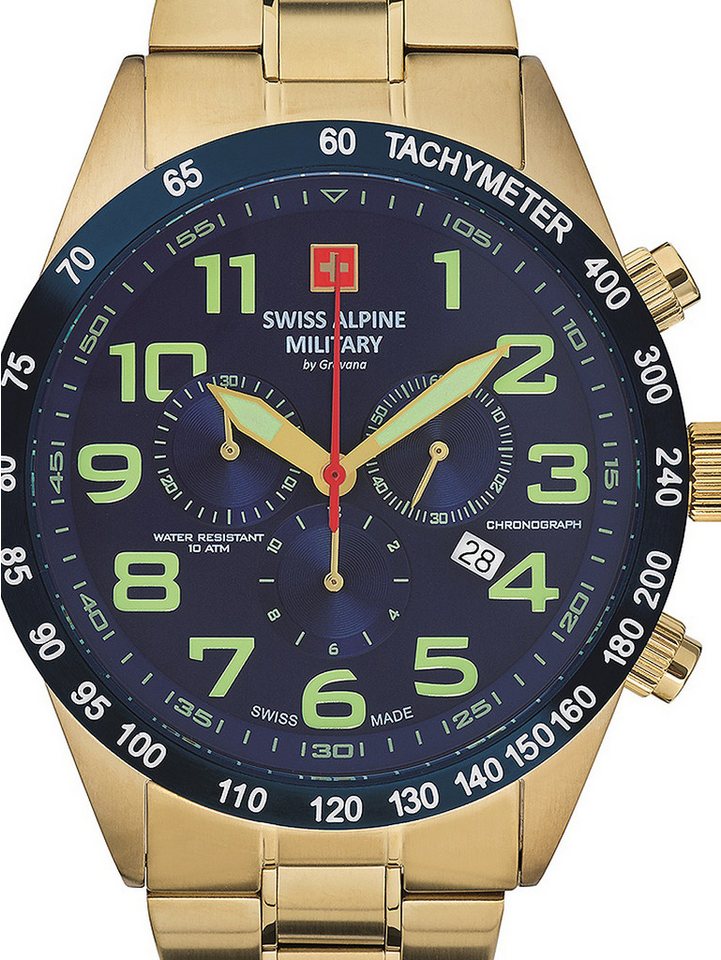 Swiss Alpine Military Quarzuhr Swiss Alpine Military 7047.9115 Chronograph Herrenuhr 45mm 10ATM Swiss Alpine Military 7047.9115 Chronograph Herrenuhr 45mm 10ATM von Swiss Alpine Military