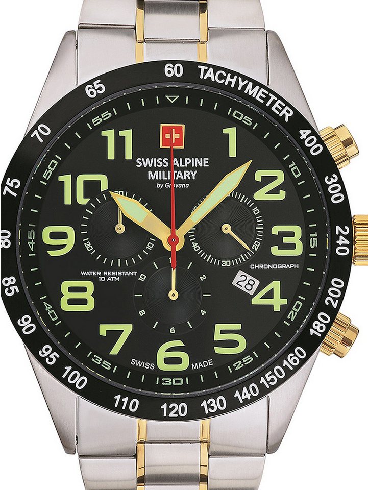 Swiss Alpine Military Quarzuhr Swiss Alpine Military 7047.9147 Chronograph Herrenuhr 45mm 10ATM Swiss Alpine Military 7047.9147 Chronograph Herrenuhr 45mm 10ATM von Swiss Alpine Military