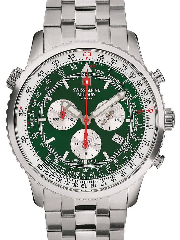 Swiss Alpine Military Quarzuhr Swiss Alpine Military 7078.9134 Chronograph Herrenuhr 45mm 10ATM Swiss Alpine Military 7078.9134 Chronograph Herrenuhr 45mm 10ATM von Swiss Alpine Military