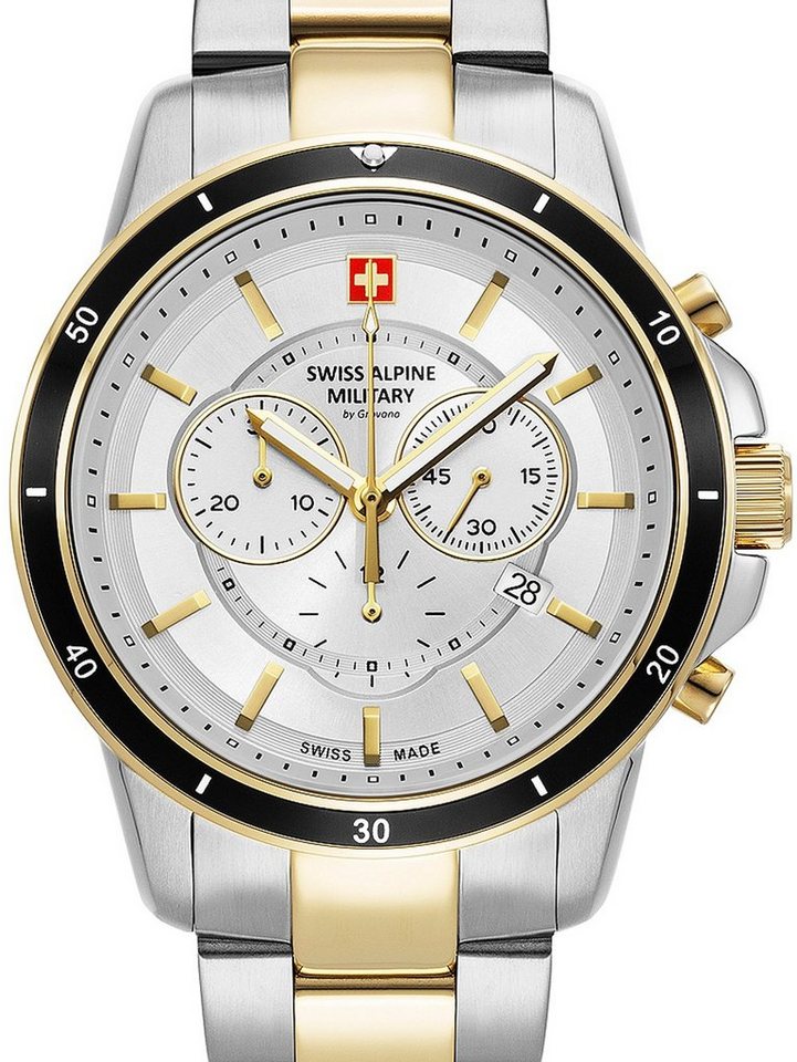 Swiss Alpine Military Quarzuhr Swiss Alpine Military 7089.9142 Chronograph Herrenuhr 44mm 10ATM Swiss Alpine Military 7089.9142 Chronograph Herrenuhr 44mm 10ATM von Swiss Alpine Military