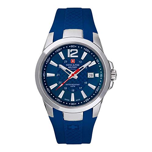 Swiss Alpine Military by Grovana Herrenuhr blau 7058.1835 10ATM Swiss Made von Swiss Alpine Military by Grovana