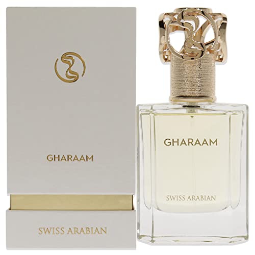 Swiss Arabian Gharaam Eau de Parfum Unisex 50ML - Fesselnder Amber, Jasmin und Zedernholzduft - Ein Duft reiner Verliebtheit von Swiss Arabian