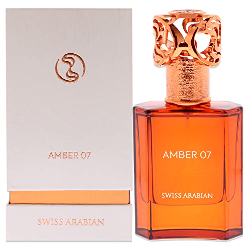 Swiss Arabian Amber 07 Unisex Eau de Parfum 50ML - Dekadente Gourmand-Mischung aus Zimt, Datteln und Samtrosen - Opulente Duft für wärmere Jahreszeiten von Swiss Arabian