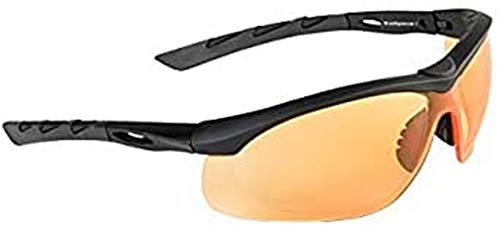 Swiss Eye Lancer Sonnenbrille Orange Objektiv Schwarz Gummirahmen von SWISSEYE