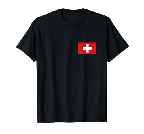Schweiz Flagge Schweiz Bekleidung Wandern Skifahren Herren Damen Kinder T-Shirt von Swiss Flag Switzerland Apparel