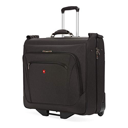 Swiss Gear 7895 Premium Kleidersack, Bonus Hängefunktion, Herren und Damen, Handgepäck, Grau meliert, 0, 7895 Premium Kleidersack, grau meliert, 0, 7895 Premium Rollgarderobe von Swiss Gear