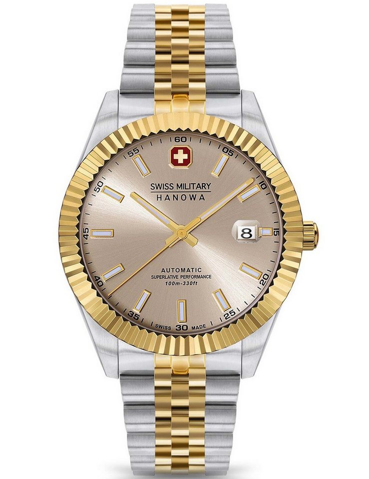 Swiss Military Hanowa Automatikuhr Swiss Military Hanowa SMWGL0002160 Herrenuhr Diligenter Automatik 41mm Swiss Military Hanowa SMWGL0002160 Herrenuhr Diligenter Automatik 41mm 10ATM von Swiss Military Hanowa