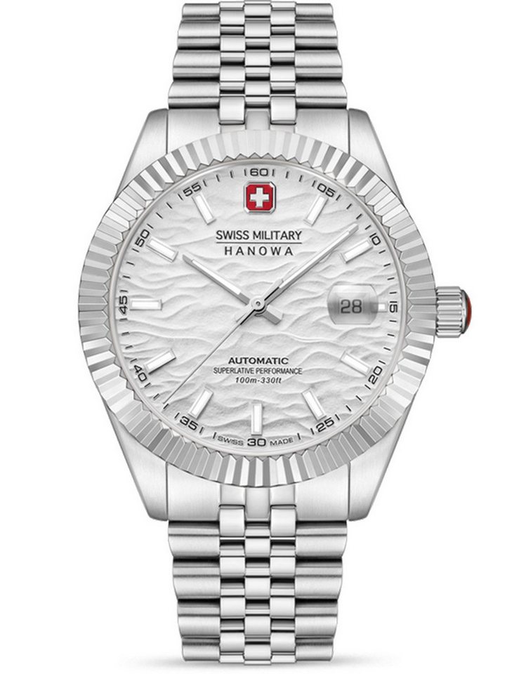 Swiss Military Hanowa Automatikuhr Swiss Military Hanowa SMWGL0005402 Herrenuhr Master Diligenter Automat Swiss Military Hanowa SMWGL0005402 Herrenuhr Master Diligenter Automatik 41mm 10ATM von Swiss Military Hanowa