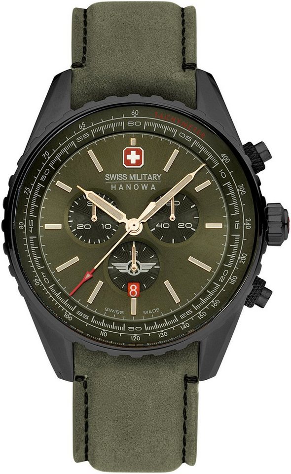 Swiss Military Hanowa Chronograph AFTERBURN CHRONO, SMWGC0000340, Quarzuhr, Herrenuhr, Datum, Stoppfunktion, Saphirglas, Swiss Made von Swiss Military Hanowa