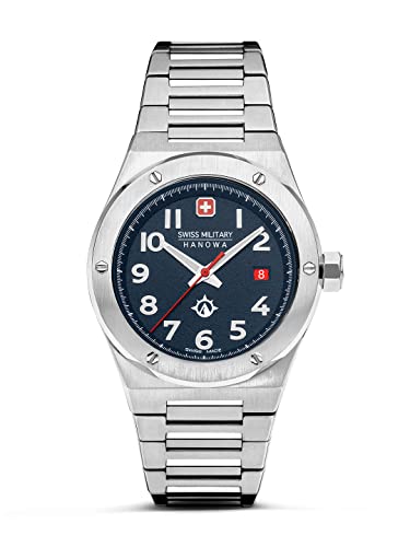 Swiss Military Hanowa Herren Analog Quarz Uhr mit Edelstahl Armband SMWGH2101604 von Swiss Military Hanowa