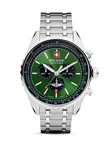 Swiss Military Hanowa Herren Analog Quarz Uhr mit Edelstahl Armband SMWGI0000307 von Swiss Military Hanowa