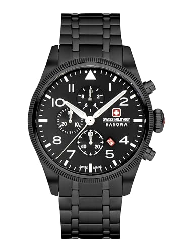 Swiss Military Hanowa Herren Analog Quarz Uhr mit Edelstahl Armband SMWGI0000431 von Swiss Military Hanowa