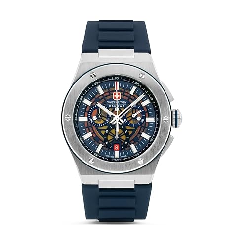 Swiss Military Hanowa Herren Analog Quarz Uhr mit Silikon Armband SMWGO0000902 von Swiss Military by Chrono