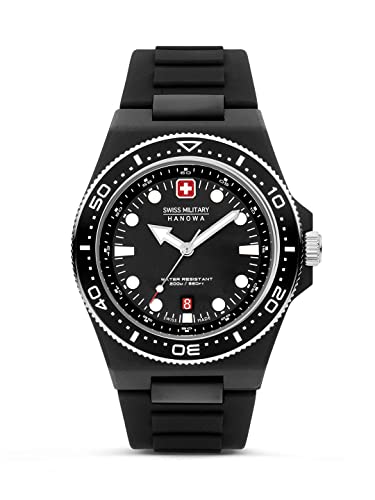 Swiss Military Hanowa Herren Analog Quarz Uhr mit Silikon Armband SMWGN0001180 von Swiss Military by Chrono