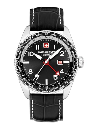 Swiss Military Herren Analog Quarz Uhr mit Leder Armband SMWGB0000504 von Swiss Military by Chrono