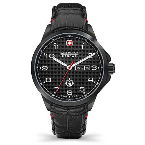 Swiss Military Hanowa Herren-Uhren Analog Quarz One Size Schwarz 32017674 von Swiss Military Hanowa