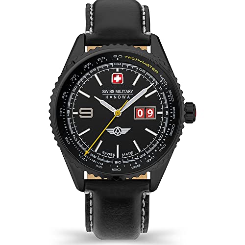 Swiss Military Hanowa Herren-Uhren Analog Quarz One Size Schwarz 32019517 von Swiss Military Hanowa