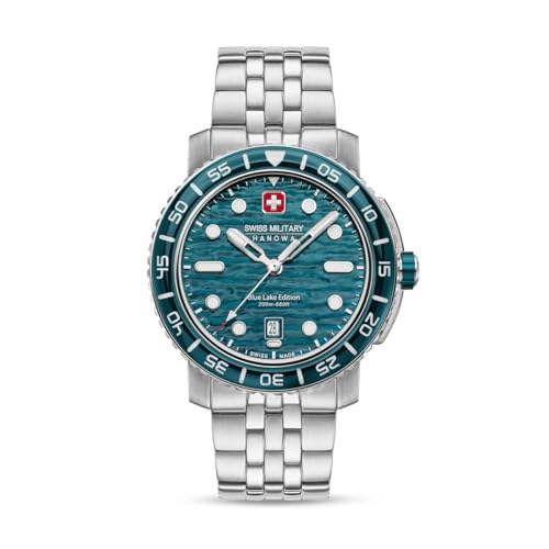 Swiss Military Hanowa SMWGH0004501 Swiss Blue Lake Herrenuhr mit Edelstahlband 20 ATM Swiss Military Hanowa SMWGH0004501 Swiss Blue Lake Herrenuhr mit Edelstahlband 20 ATM von Swiss Military Hanowa