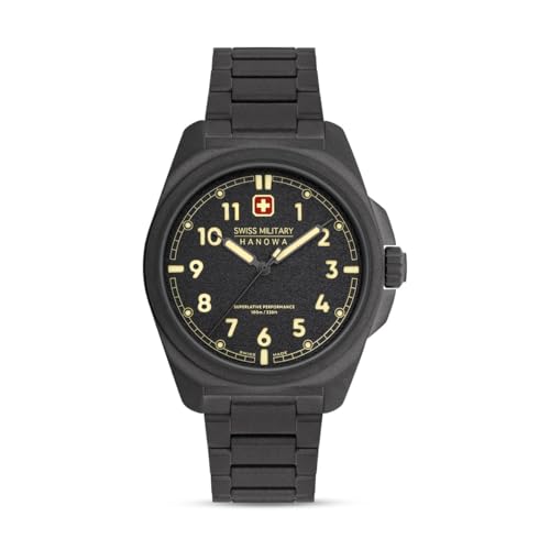 Swiss Military Hanowa SMWGG0003941 Fieldmaster Herrenuhr mit Stahlband Saphirglas von Swiss Military Hanowa