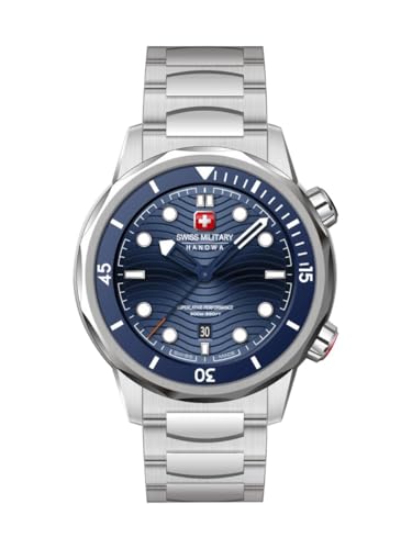 Swiss Military Hanowa SMWGH0006403 Breakwater Herrenuhr Edelstahl Silberfarben 42 mm von Swiss Military Hanowa