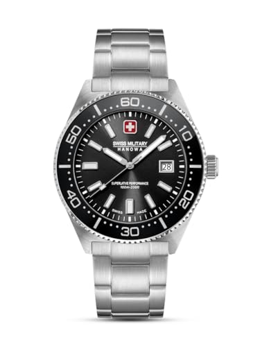 Swiss Military Hanowa SMWGH0004903 Nomad Herrenuhr Edelstahl Silberfarben Schwarz von Swiss Military Hanowa