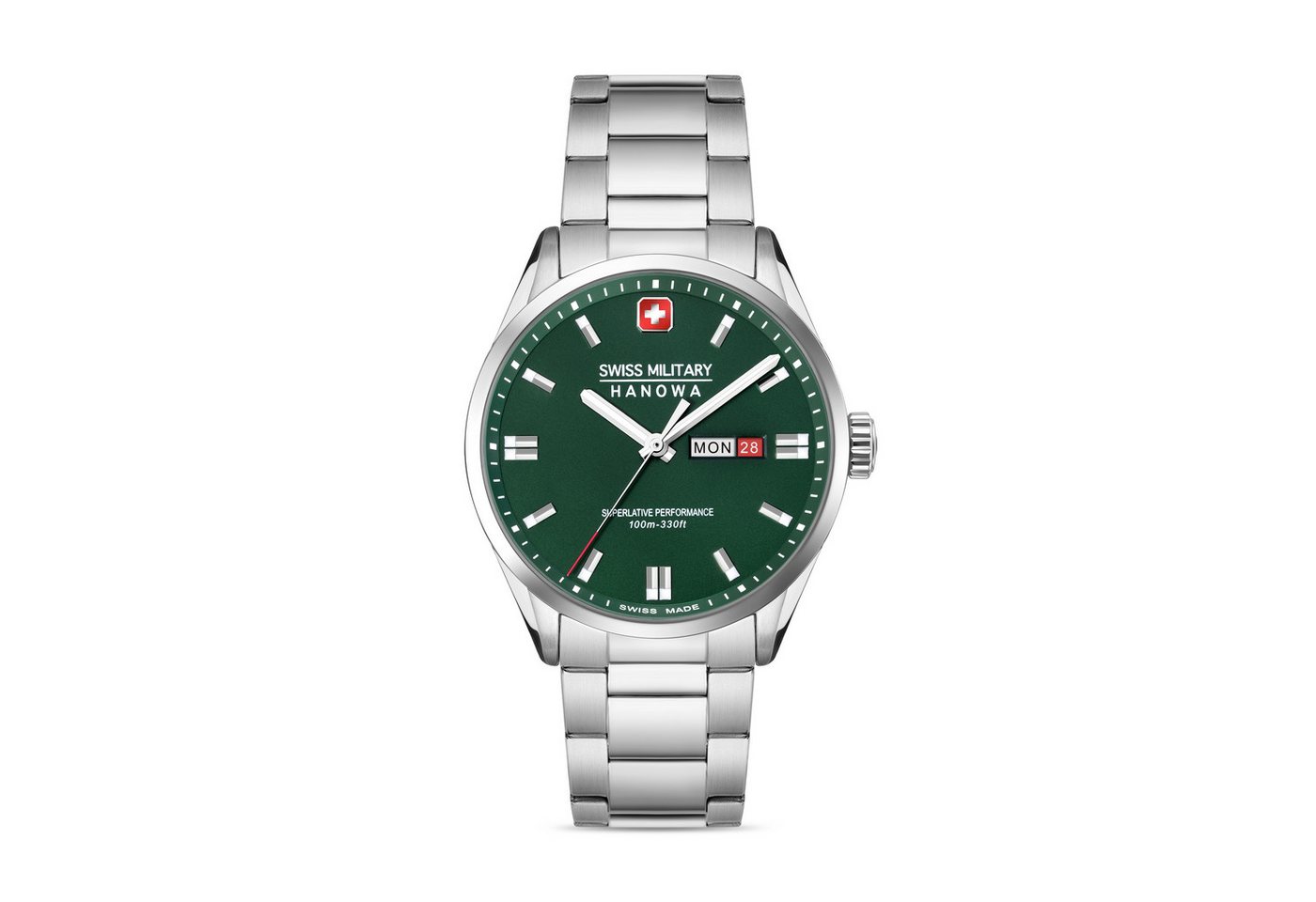 Swiss Military Hanowa Quarzuhr Quarzuhr Herrenuhr 43 Quarz Herren von Swiss Military Hanowa